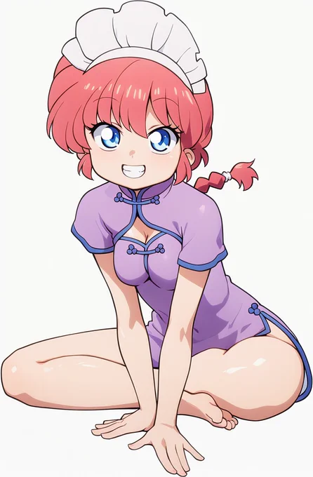 夏コミ表紙イラストの差分猫飯店衣装のらんまで漫画かいちょります!! #らんま