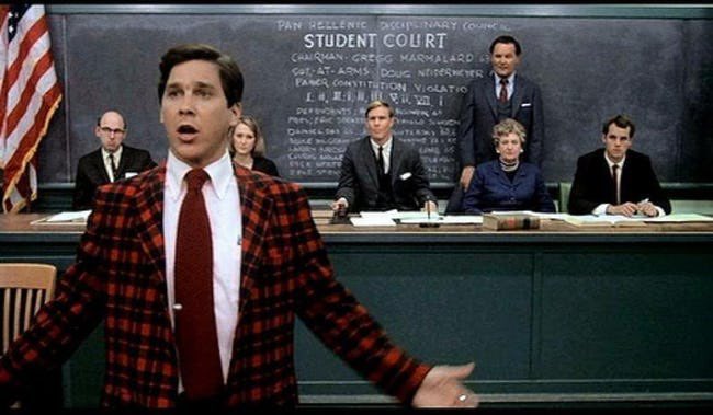 ofComedyHistory's tweet image. If you know of a more MORE INSPIRING MOMENT than this, then post it below.
“Ladies and gentlemen, I'll be brief. The issue here is not whether we broke a few rules, or took a few liberties with our female party guests - we did.
But you can't hold a whole fraternity responsible…