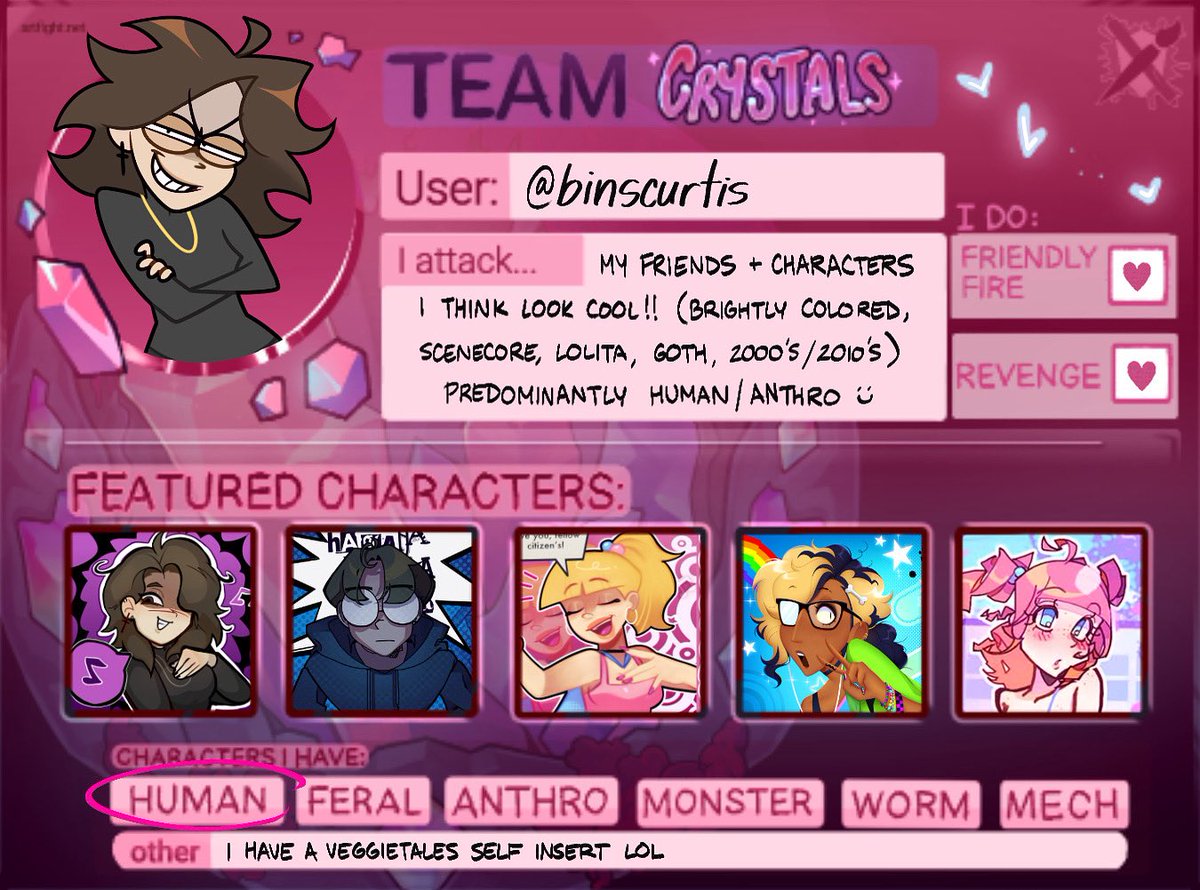 here is my artfight page for dis year!!!!
#artfight #originalcharacter #oc #art #artfight2025