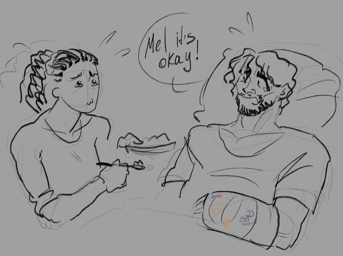 modern Au Jayce was involved in car accident
#meljay