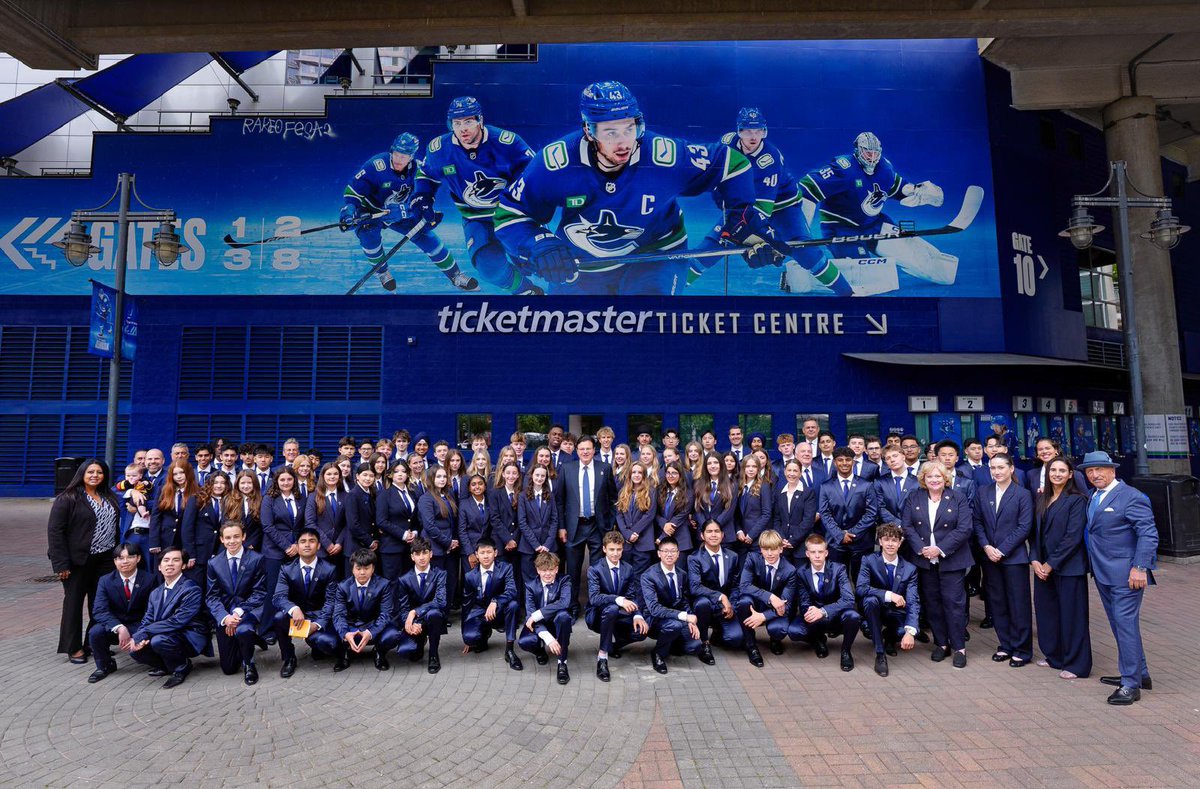 Lessons in the Locker Room is a highlight of my year—connecting with future leaders, hearing their dreams, and this year, discussing and sharing insights like the Four Agreements and investment in oneself and one’s future. Proud to have these kids part of the Canucks team.