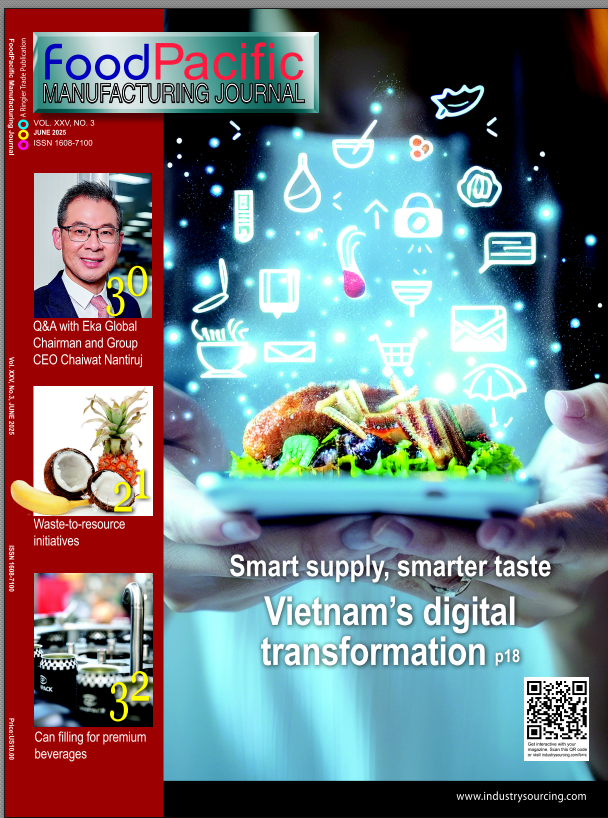 FoodBevAsia's tweet photo. Digitalization in Vietnam: FoodPacific Manufacturing Journal - June 2025 surveys Vietnam's CPG industry. Read the report in
https://t.co/LhPhI0dTuM https://t.co/iipD4XTGep