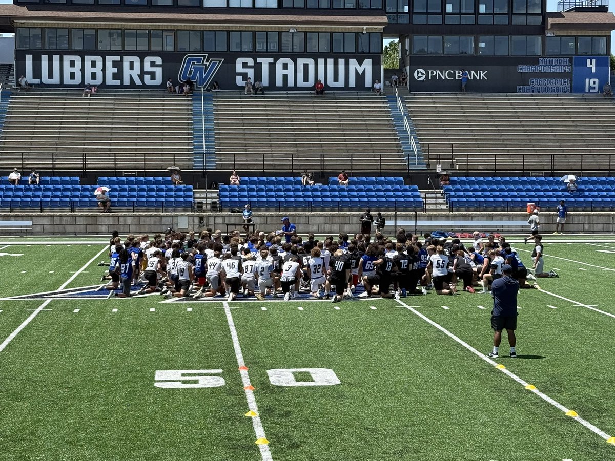 CollinR2026's tweet photo. I had a great time at @gvsufootball this weekend. Thank you for hosting a great camp, I can’t wait to be back on campus. @bradbezGVSU https://t.co/tIlB4jGm8g