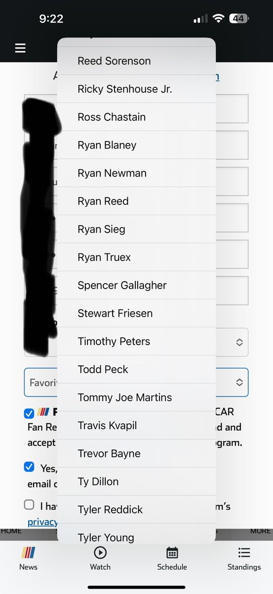 bdg801fly's tweet photo. @RaceWithPreece you don’t seem to be a choice for favorite driver when registering on https://t.co/25rEjut3Ve? Need to get them to add you https://t.co/k5nS5hKULO