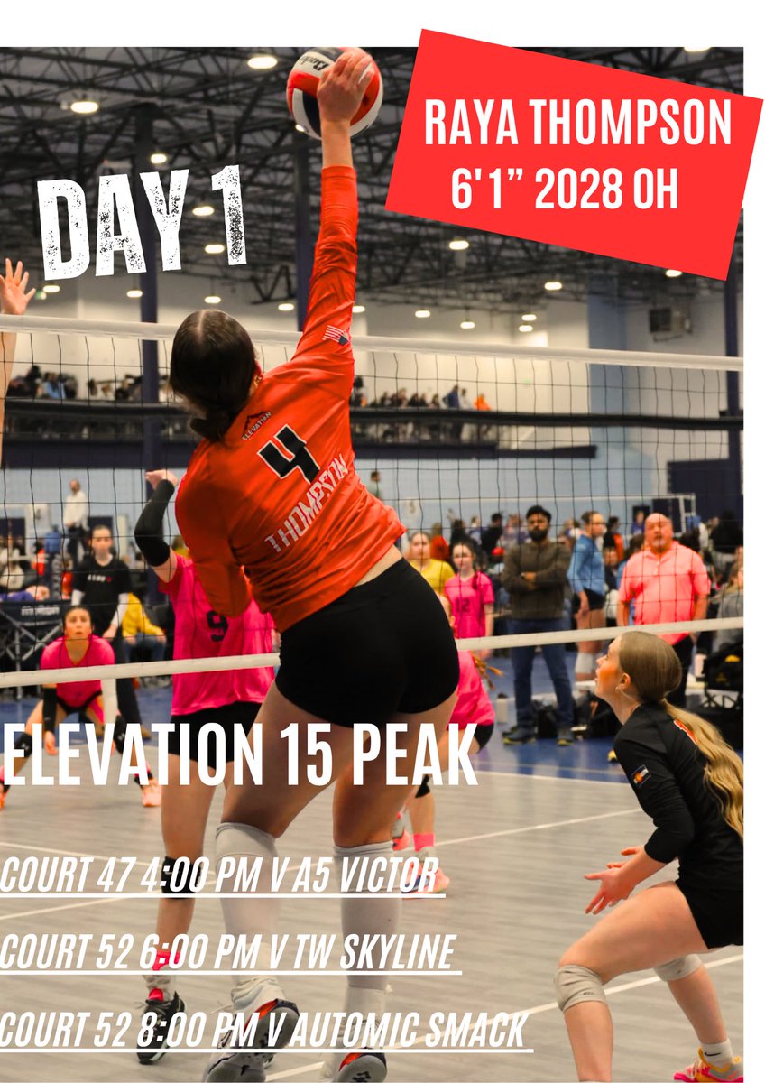 rayathompson4's tweet image. I don’t just show up, I show out-
Pink shoes 💕Heavy arm 💪🏼 a topspin that hits different! See ya Wednesday @usavolleyball @ElevationVolley #2028OH #heavyarm #dontsleeponme #volleyballlife