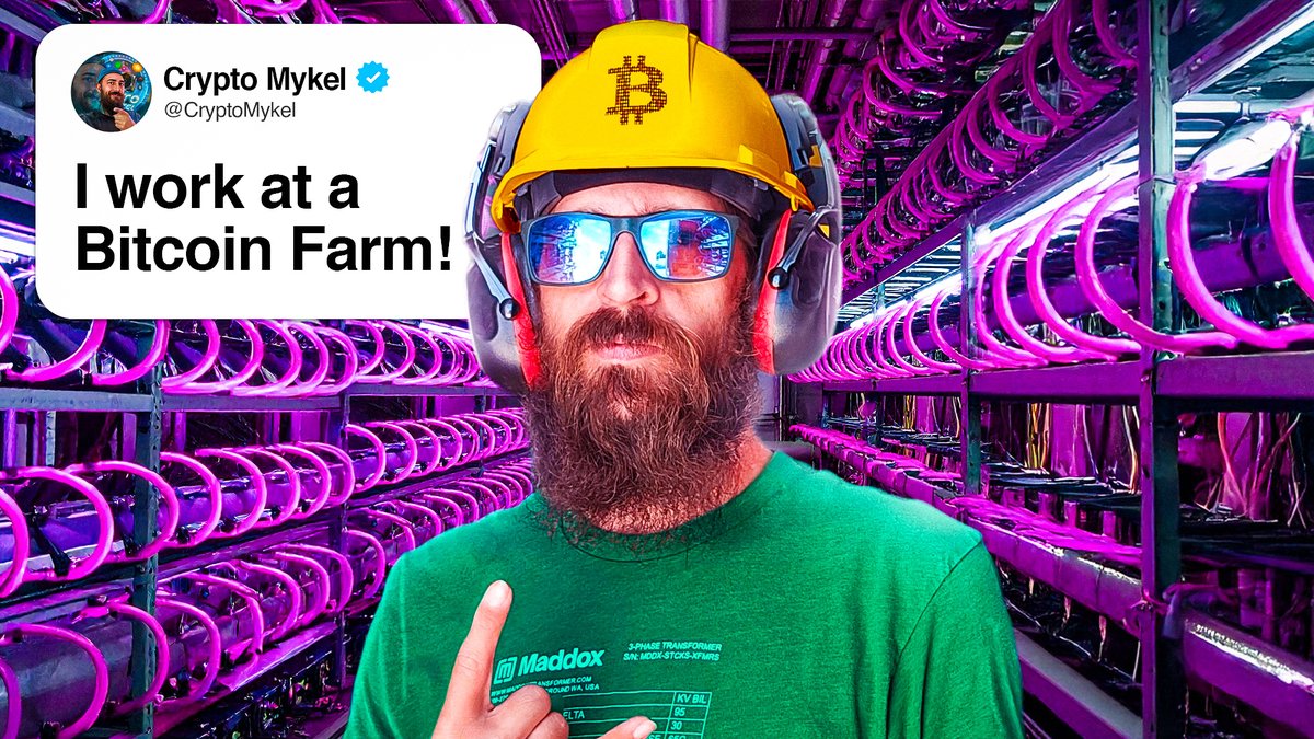 A DAY in the LIFE of a #Bitcoin  Mining Farm Operator.

Join me as I sit down with <a href="/CryptoMykel/">CryptoMykel</a> to learn more about his Full Time Career as a Bitcoin Mining Farm Operator at Satokie Mining

youtu.be/AO7XHSgiMW0