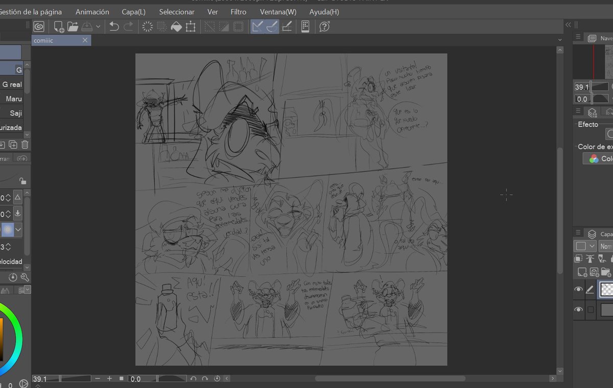 bueno un proyecto que ando haciendo por aburrimiento, titulo "La Pocion" un comic cortico 👍