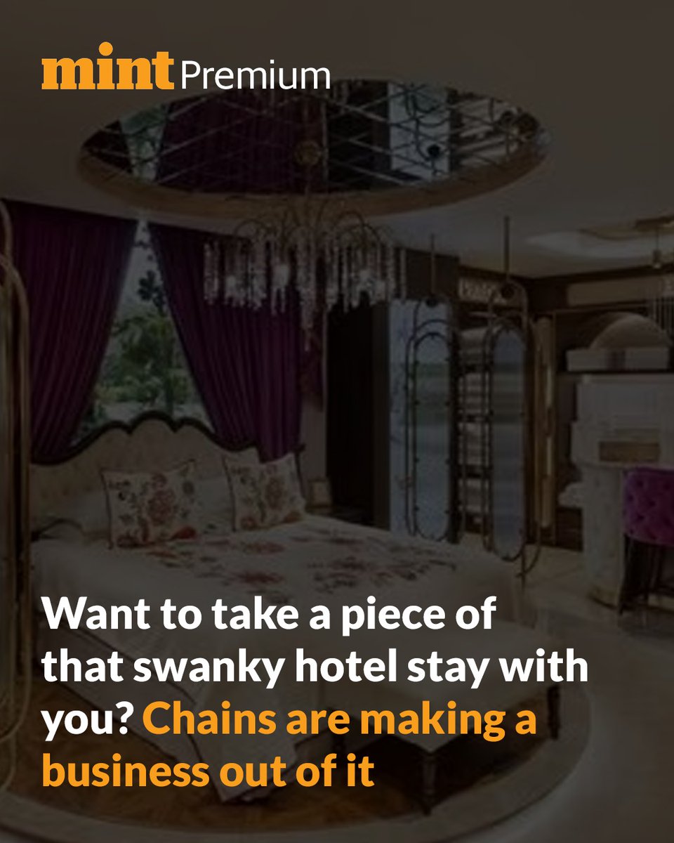 From linen to speciality teas, luxury hotels are now offering in-room comforts for sale. That's aimed at not only deepening guest loyalty but also building an ancillary revenue stream.

Read more:  tinyurl.com/kturu3ek

Trust our hard work, subscribe to #MintPremium: