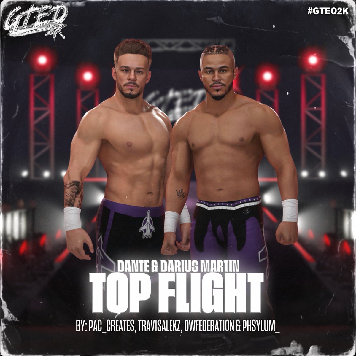 pac パック (@pac_creates) on Twitter photo Top Flight (<a href="/lucha_angel1/">Dante Martin</a> & <a href="/DariusMartin612/">Darius Martin</a>) is available NOW in #WWE2K25 for PS5 and Xbox X|S‼️
Brought to you by #GTEO2K
Collab with <a href="/travisalekz/">Travis Alekz</a> & <a href="/DW_federation/">DWfederation</a>
Movesets: <a href="/phsylum_/">Phsylum</a>
Graphic: <a href="/henry_finch/">Henry Finch · (ヘンリー・フィンチ)</a>
Stay tuned and follow <a href="/GTEO2K/">GTEO</a> for more content! Top Flight (<a href="/lucha_angel1/">Dante Martin</a> & <a href="/DariusMartin612/">Darius Martin</a>) is available NOW in #WWE2K25 for PS5 and Xbox X|S‼️
Brought to you by #GTEO2K
Collab with <a href="/travisalekz/">Travis Alekz</a> & <a href="/DW_federation/">DWfederation</a>
Movesets: <a href="/phsylum_/">Phsylum</a>
Graphic: <a href="/henry_finch/">Henry Finch · (ヘンリー・フィンチ)</a>
Stay tuned and follow <a href="/GTEO2K/">GTEO</a> for more content!