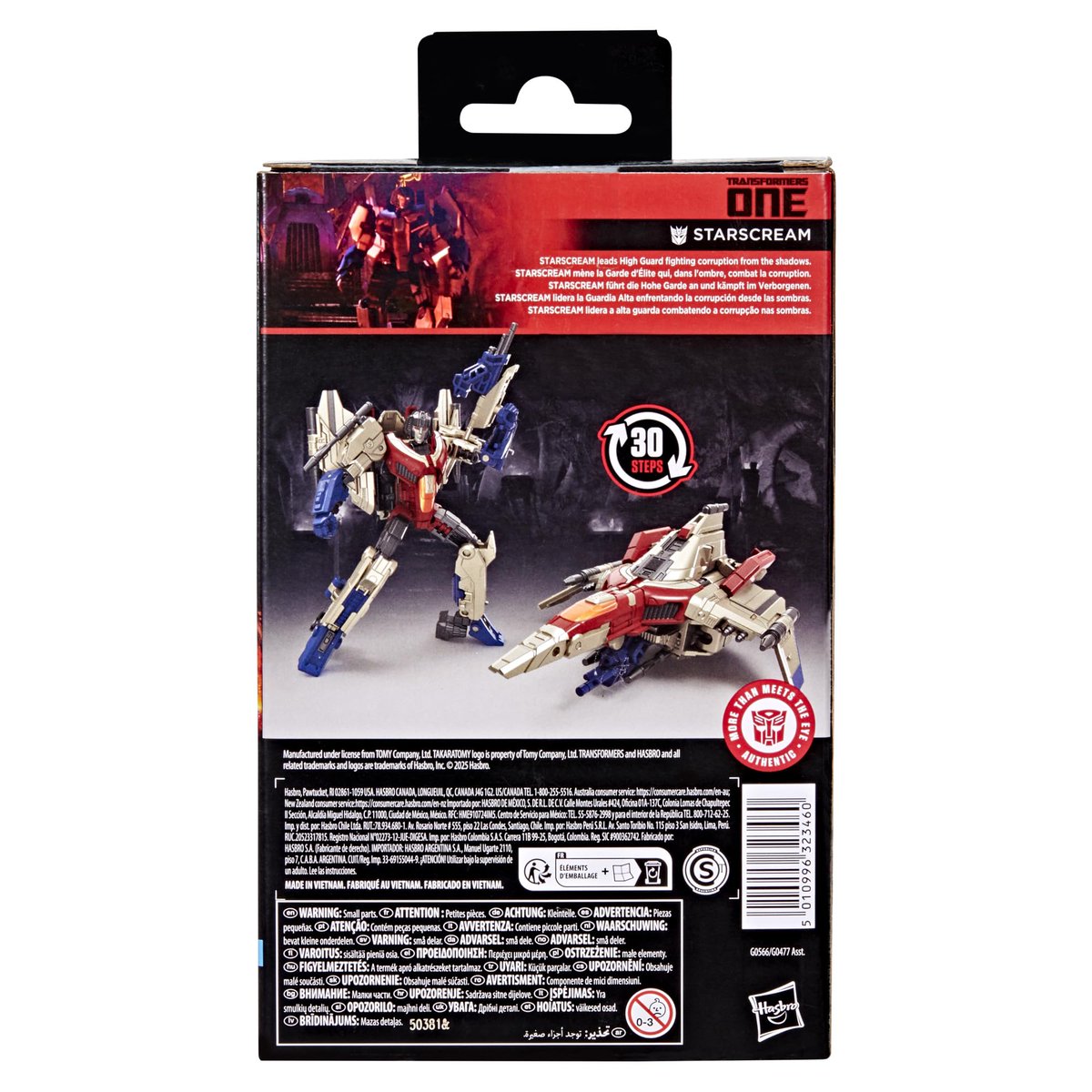 SS TF One Starscream STOCK IMAGES!

Strange face, but he still looks pretty good!