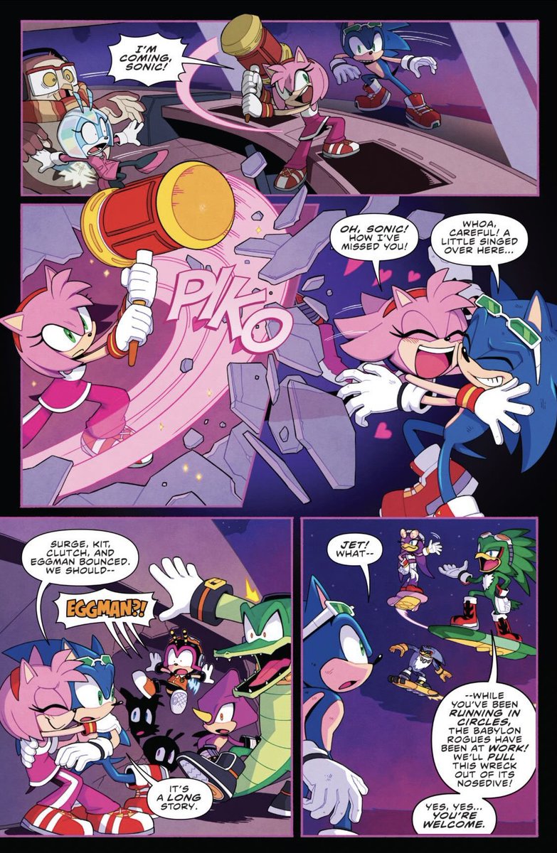 One last thing to celebrate Sonic’s birthday.
Some Sonamy moments 💙🩷