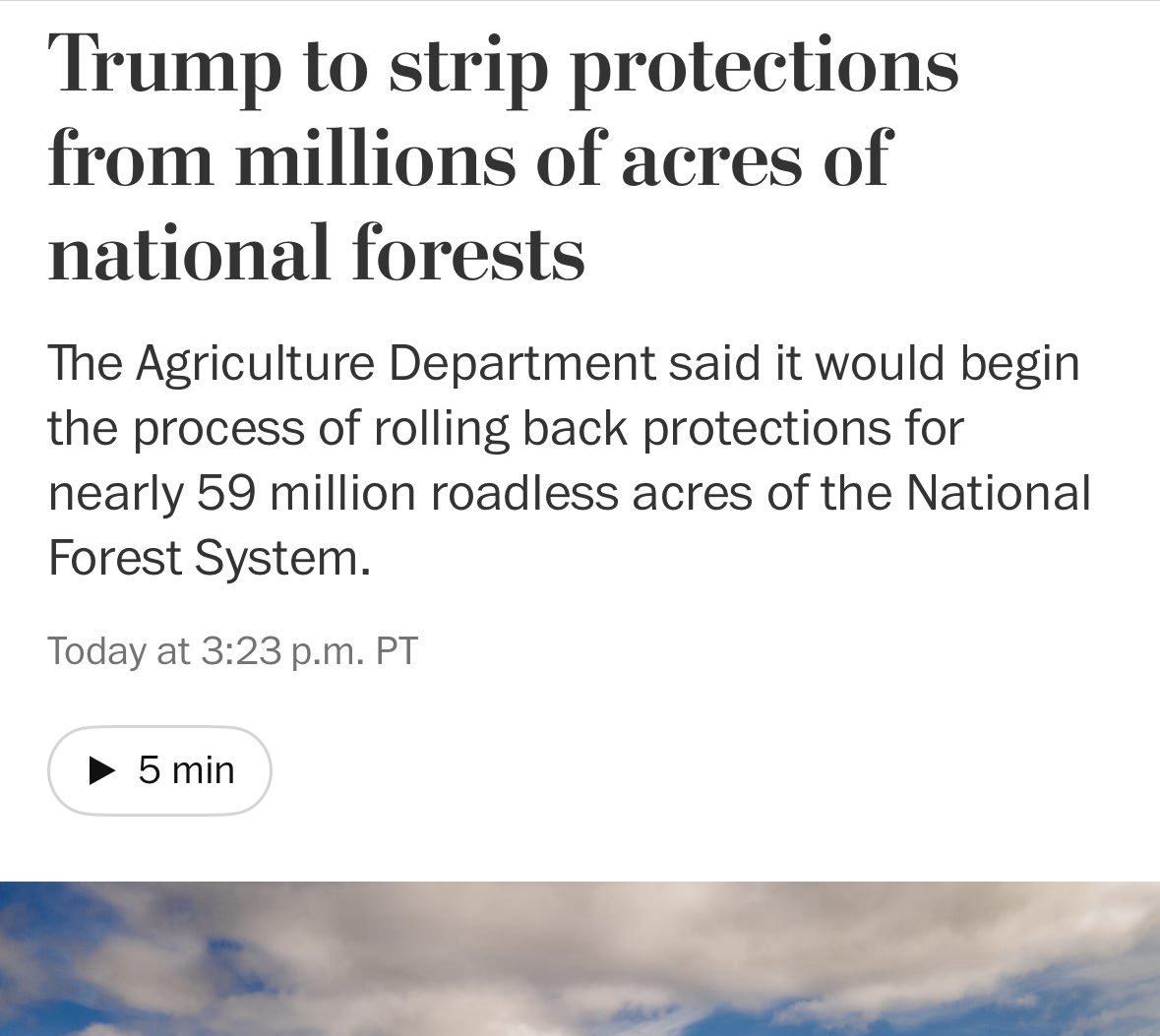 A lot happening in the world right now, but for the wildlife who rely on having pristine forests to live in, this is a major story.