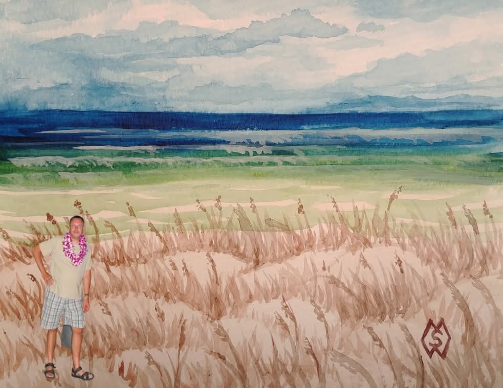 Here I am exploring the beach inside my painting of a Florida beach.   fineartamerica.com/featured/flori… 
#mattstarrfineart #art #paintings #ArtForSale #artistic #artwork  #tshirts #apparel #homedecor #artist #Florida #beach #sand #ocean #sea #gulfofmexico #sanddune