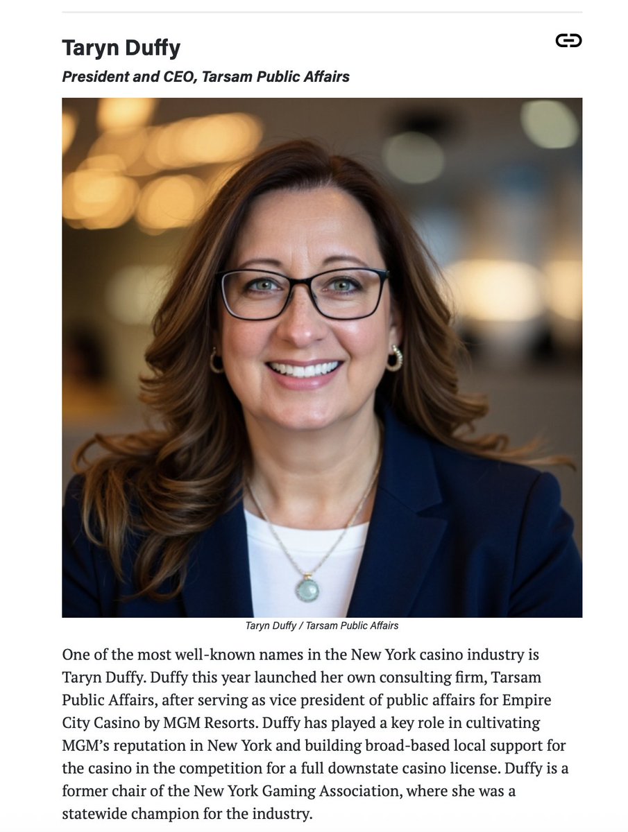 Honored to be named one of <a href="/CityAndStateNY/">City & State NY</a>'s 2025 Casino &amp; Sports Betting Trailblazers. Thank you for the recognition and congratulations to my colleagues in the gaming industry who continue to raise the bar and help shape the future of gaming in New York.