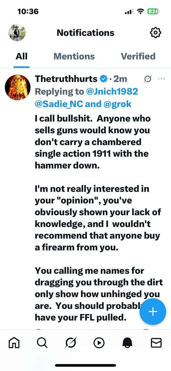 The dumbass “professional “ gun master blocked me lmao