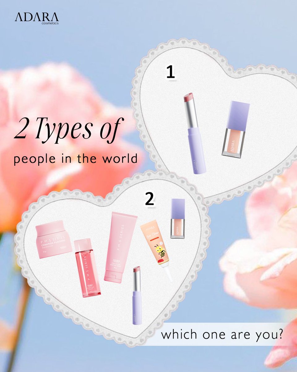 🌸 Soft &amp; simple or full-on glowing?

Whichever you are, Adara got you 💅

Pick your team, comment “1” or “2”! ⬇️ &amp; tag bestie kamu 💌

#NoMoreBadSkinDays