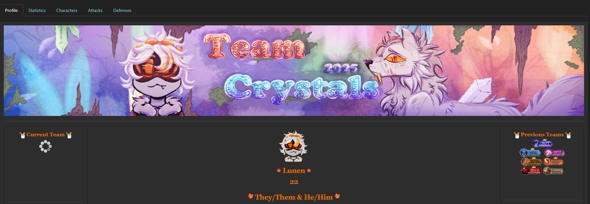 Lune_Cider's tweet photo. The Crystals banner is done ✌️

Free for download if anyone wants to use it.  
Download: 
https://t.co/KTJfmuiedO

#artfight2025 #artfight #artfightteamfossils #Artfightteamcrystals https://t.co/NnOoliB2cE