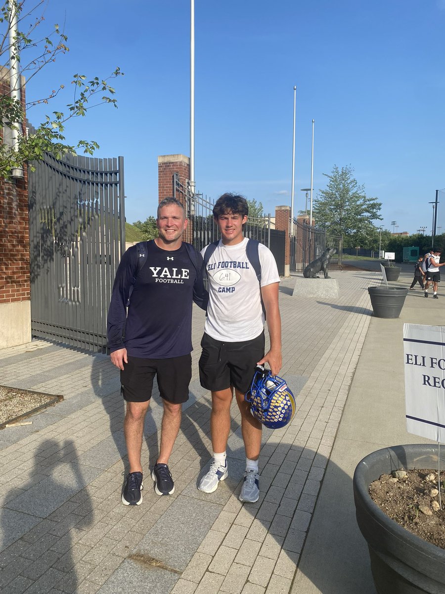 Calvin Ballinger (@calvinballinge1) on Twitter photo Thank you to <a href="/CoachRenoYale/">Tony Reno</a> and <a href="/ChrisBergeski/">Chris Bergeski</a> for having me out to Yale camp, got a great chance to compete!
<a href="/TrojanAnderson/">Anderson Trojans Football</a>
<a href="/Zoumboukos65/">Peter Zoumboukos</a> Thank you to <a href="/CoachRenoYale/">Tony Reno</a> and <a href="/ChrisBergeski/">Chris Bergeski</a> for having me out to Yale camp, got a great chance to compete!
<a href="/TrojanAnderson/">Anderson Trojans Football</a>
<a href="/Zoumboukos65/">Peter Zoumboukos</a>