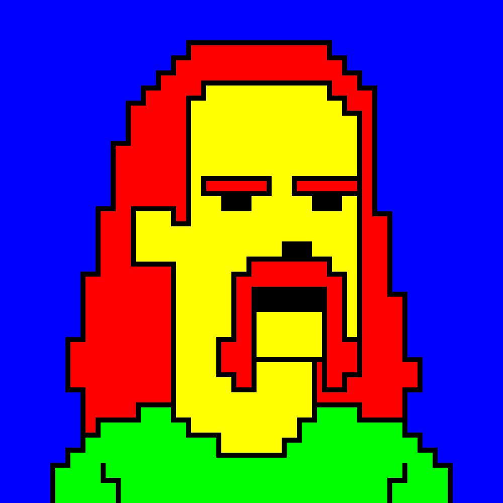Messing around with pixel art. Might do an NFT mint soon. Free for holders. Inherently worthless. Stake for tokens. That's the idea at least. I'll keep you posted.