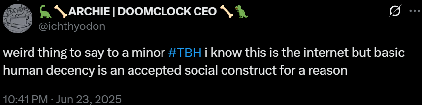 IcosagginLOOOOL's tweet image. crying over the tamest inflation joke #gooutside