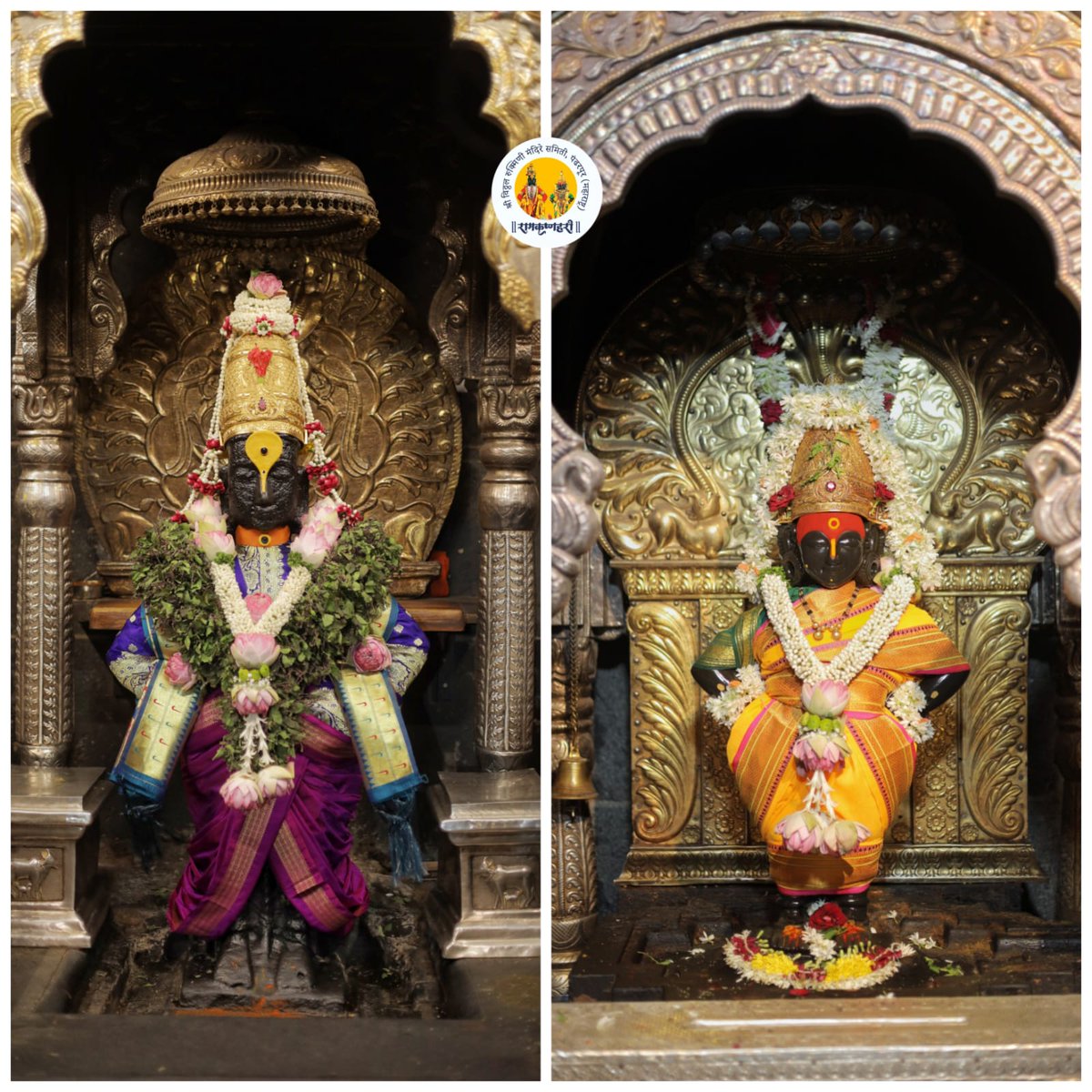 Vitthal Rukmini Today darshan (@pandharpurvr) on Twitter photo 