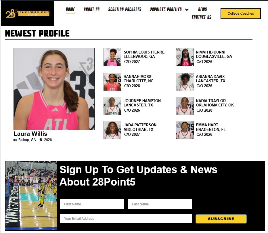 Jonathan Hemingway (@coachhemi) on Twitter photo ⭐️28.5 Scouting
Team Elite G Laura Willis (Bishop, GA) caught our eye on the <a href="/3SSBGCircuit/">3Stripes Select Basketball Girls Circuit</a>.
She is productive across a number of areas. Impressively, she brought in nearly 6rpg on the circuit.
College Coaches Get the Report ⬇️
28point5scouting.com/player-profile… ⭐️28.5 Scouting
Team Elite G Laura Willis (Bishop, GA) caught our eye on the <a href="/3SSBGCircuit/">3Stripes Select Basketball Girls Circuit</a>.
She is productive across a number of areas. Impressively, she brought in nearly 6rpg on the circuit.
College Coaches Get the Report ⬇️
28point5scouting.com/player-profile…