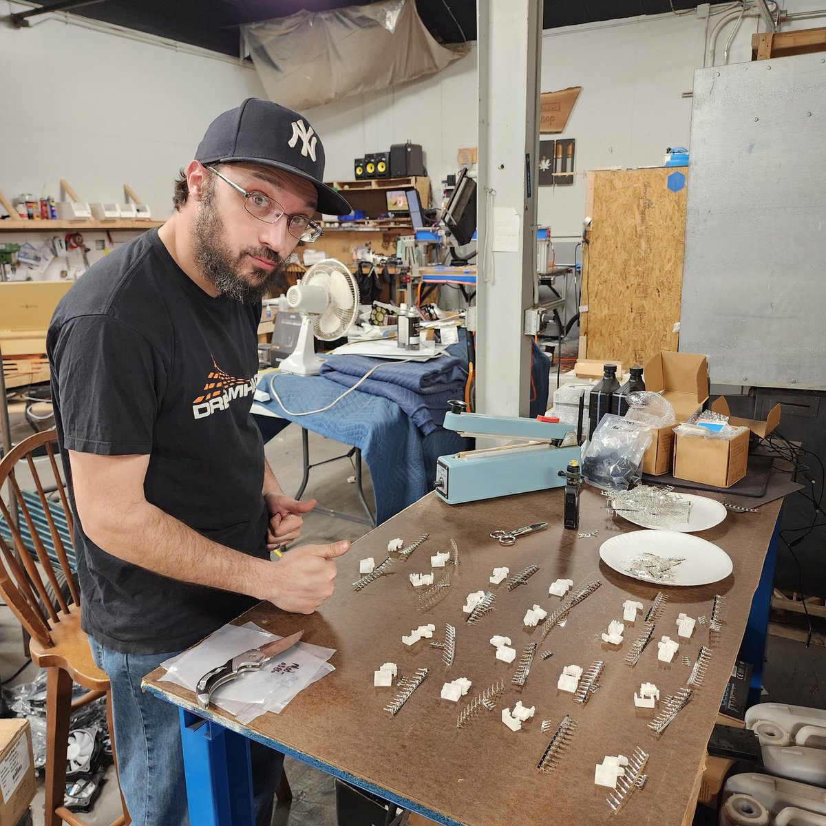 We're all hard workers, but we have two who always go above and beyond. The boxes won't shred themselves, and the 90° 12VHPWR kits won't bag themselves! 😂😂