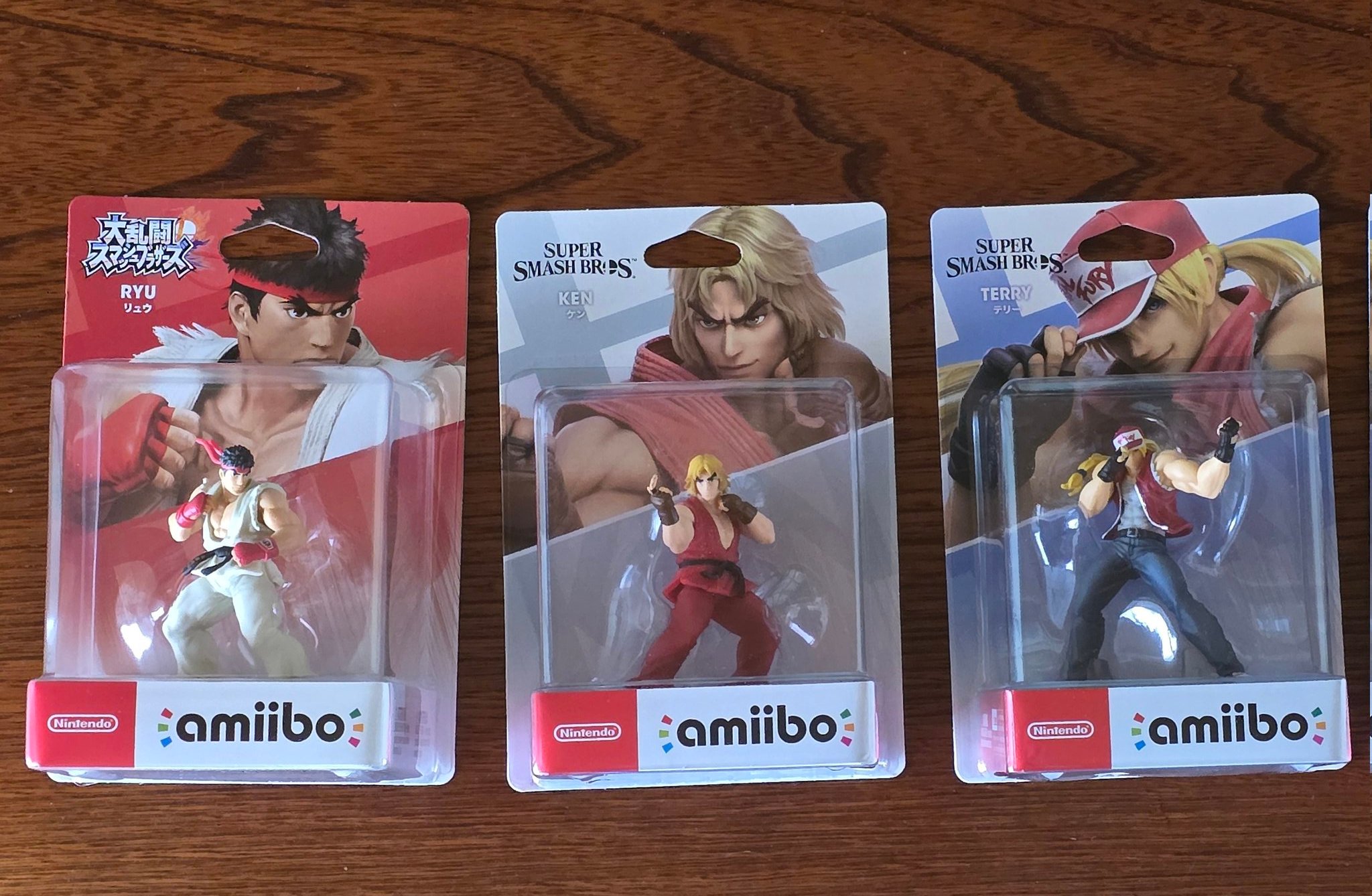 amiibo テリー　ケン amiibo リュウ ケン テリー 未開封 大乱闘スマッシュブラザーズ