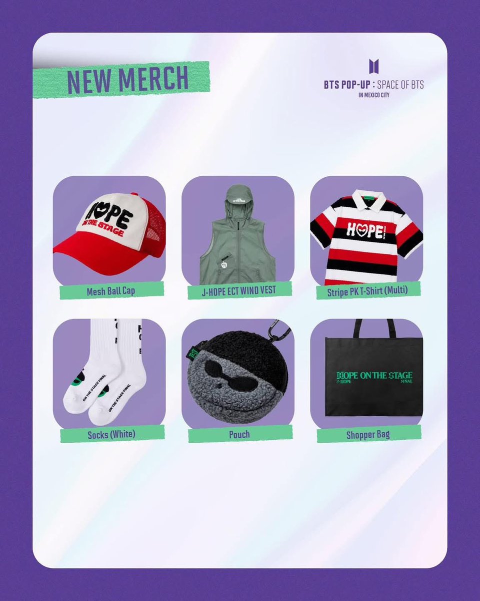 DCECOFICIAL1's tweet photo. ¡Tenemos buenas noticias! 🎉
Desde mañana van a poder encontrar nueva merch para que sigas sumando estilo a tu colección 💜
Y eso no es todo…
👀 ¡Abrieron más espacios en Eventbrite!
#BTS #SPACEOFBTS #SPACEOFBTSINMEXICOCITY https://t.co/1jigL1xtQX