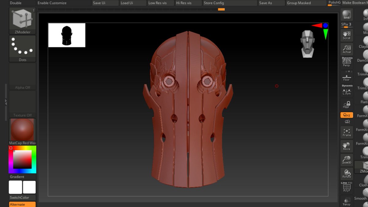 Ev1lBolt's tweet photo. wait is Zbrush actually goated for hard surface modeling? https://t.co/p3FOvbkJr0