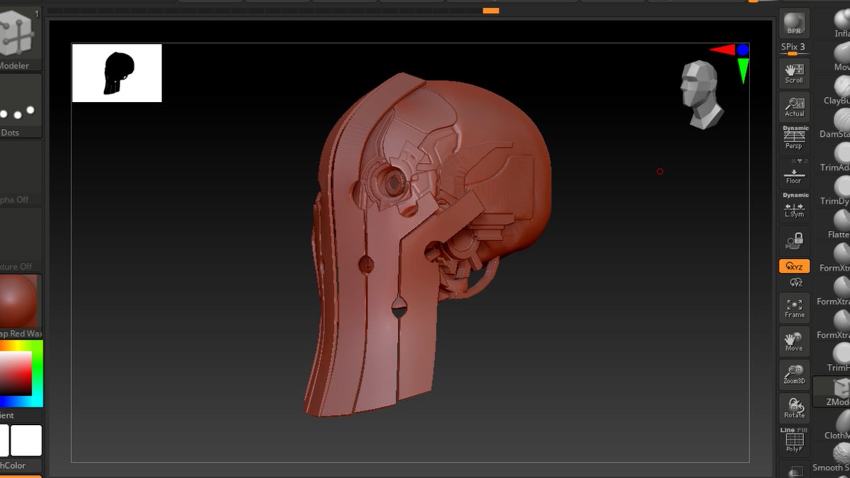 Ev1lBolt's tweet photo. wait is Zbrush actually goated for hard surface modeling? https://t.co/p3FOvbkJr0