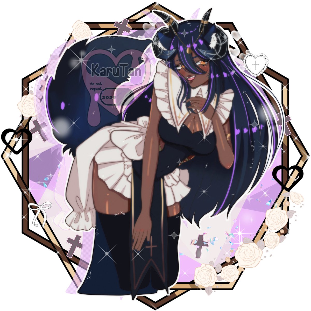 Made cute art for <a href="/DaijoubuInumaki/">Daijoubu 🌙☁⭐</a> 
<3<3 <3 <3
Fave sleep demon~
#vtuber #karubunart