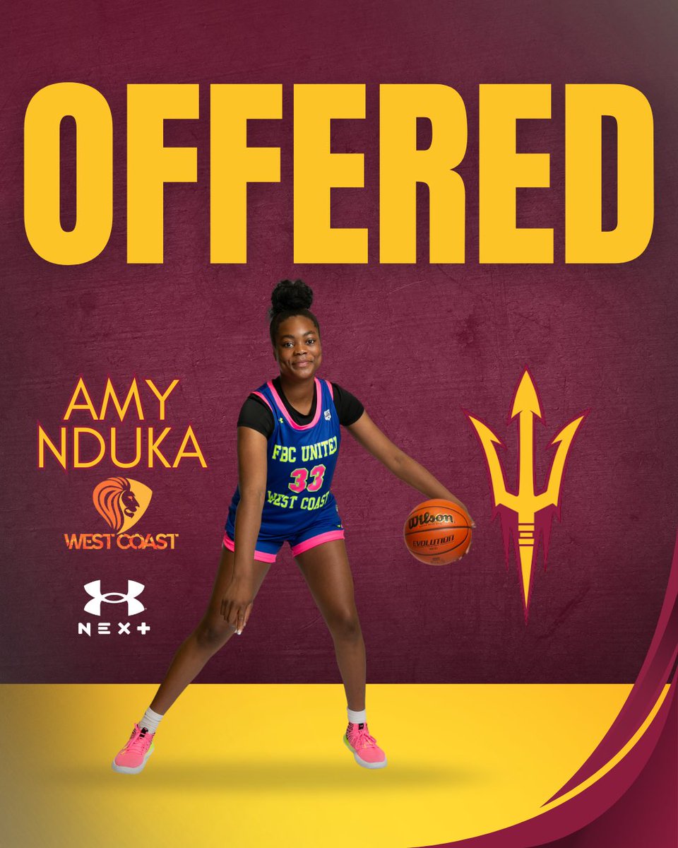 2028 6’4 Amy Nduka has earned an offer to Arizona State University of the Big 12 Conference. Amy’s stock continues to rise 📈 

#FBCWestCoast