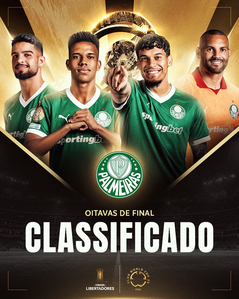 CONMEBOL Libertadores (@libertadoresbr) on Twitter photo 💚🐷 CLASSIFICADO! É o <a href="/Palmeiras/">SE Palmeiras</a> entre os melhores do mundo na <a href="/FIFACWC/">FIFA Club World Cup</a>.
#GloriaEterna 🤝 #FIFACWC 💚🐷 CLASSIFICADO! É o <a href="/Palmeiras/">SE Palmeiras</a> entre os melhores do mundo na <a href="/FIFACWC/">FIFA Club World Cup</a>.
#GloriaEterna 🤝 #FIFACWC
