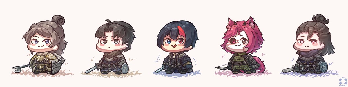 Thx to <a href="/omniooman/">Omni🐼💤</a> for the new Elden Ring Nightreign  chibi art for me and <a href="/RoargyVT/">𝕽𝖔𝖆𝖗𝖌𝖞</a>  I’m ready to kill all the night lords now 😈