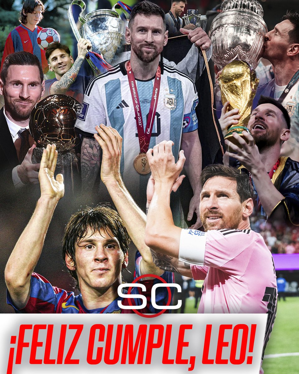🐐 ¡FELIZ CUMPLE, GOAT!

🇦🇷 38 años para el hombre que cambió para siempre la historia del deporte. 38 años del nacimiento de un fútbol inigualable. Hoy, el CAPITÁN y MVP del campeón del mundo está de festejo. ¿Para qué más? Ya no hay nada más...

🎂 Dejale tu mensaje a Leo Messi