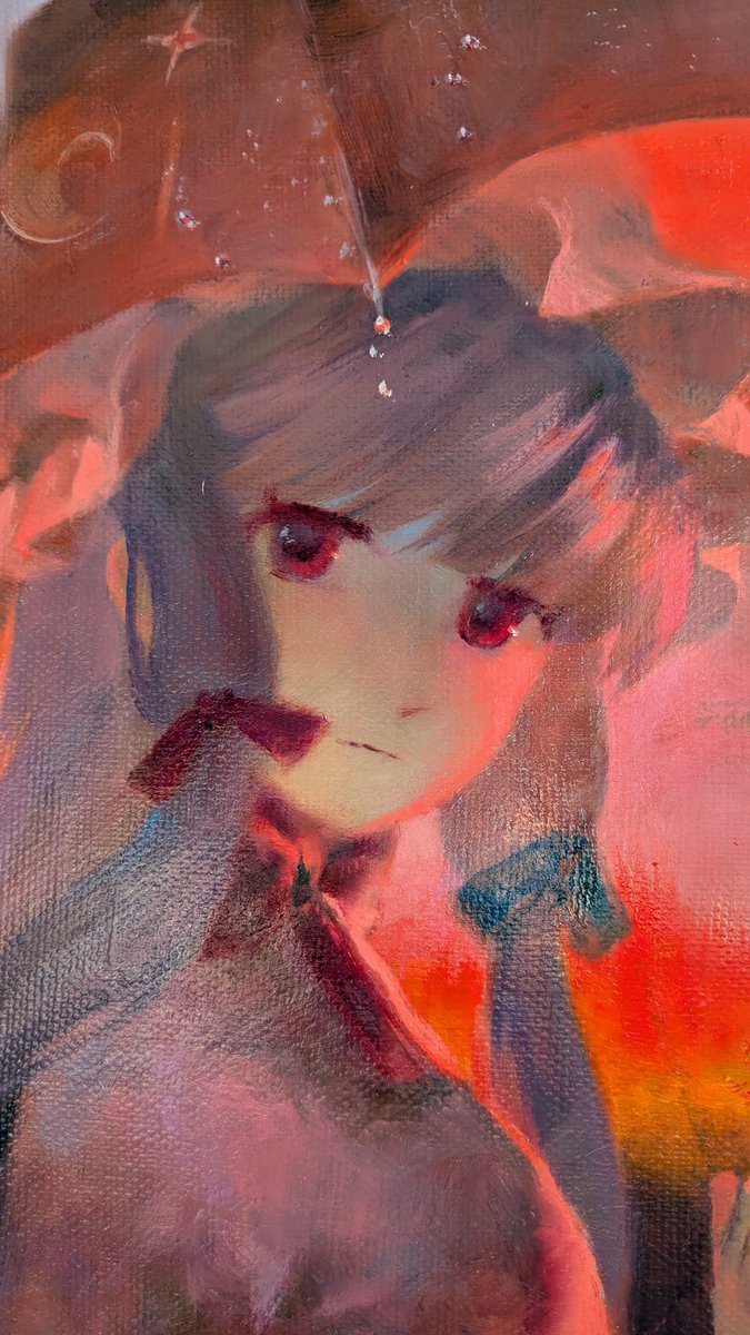 yuurenkyouko's tweet image. It's been 4 years since I've started making oil paintings! Here's the comparsion of my Patchoulis
#touhou #東方Project