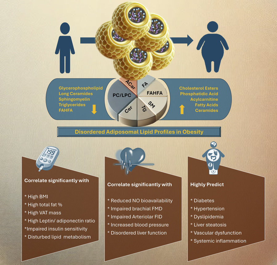 LabWaggoner's tweet photo. Lipidomic profiling of human adiposomes identifies specific lipid shifts linked to obesity and cardiometabolic risk @JCI_insight @brian_layden
https://t.co/nn9D7mmbCd https://t.co/9Iy4zqTJ6m