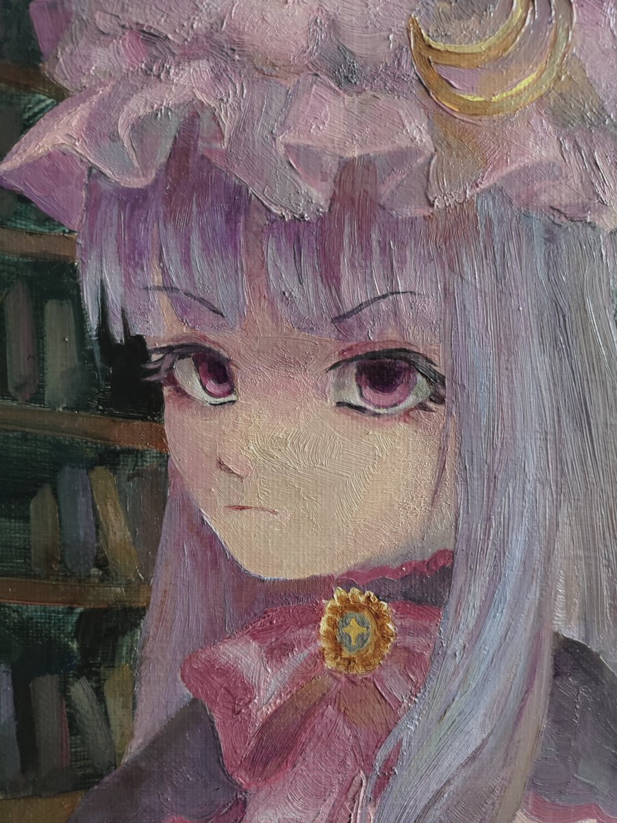 yuurenkyouko's tweet image. It's been 4 years since I've started making oil paintings! Here's the comparsion of my Patchoulis
#touhou #東方Project
