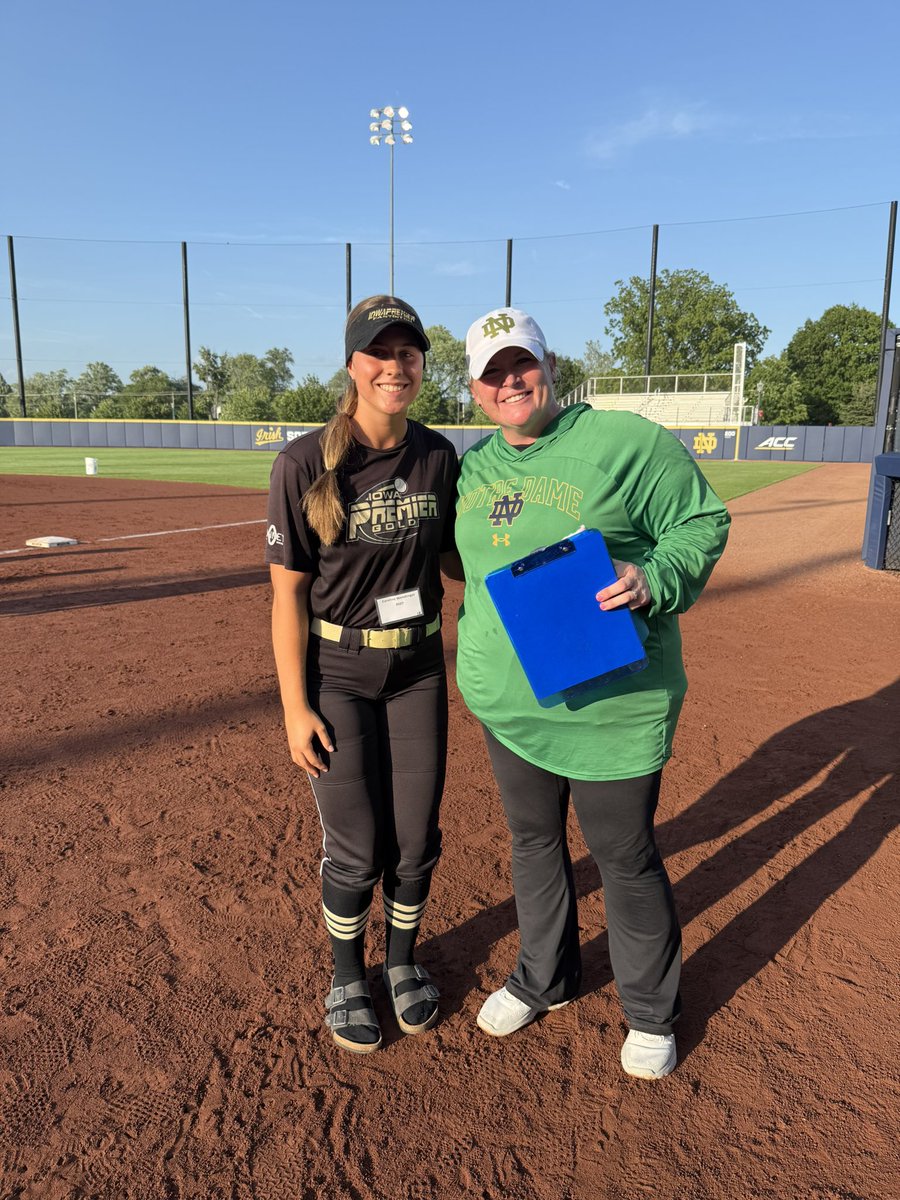 Caroline Wendlinger 2027 (@c_wendlinger21) on Twitter photo Thank you <a href="/NDsoftball/">Notre Dame Softball</a> for an incredible hitting camp! I had a blast competing and even more fun getting swings in on your home field. Hope to be back soonโGo Irish! ๐๐
<a href="/2Ganeff/">Kris Ganeff</a> <a href="/CoachDeOliveira/">โ๏ธIrish Coach Boo!โ๏ธ</a> <a href="/Coach_pooch/">Mike โPoochโ Perniciaro</a> <a href="/IowaPremierFP/">Iowa Premier Fastpitch</a> <a href="/OliviaHPaz1997/">Olivia Paz</a> <a href="/PaigeShannonIPF/">Paige Shannon</a> Thank you <a href="/NDsoftball/">Notre Dame Softball</a> for an incredible hitting camp! I had a blast competing and even more fun getting swings in on your home field. Hope to be back soonโGo Irish! ๐๐
<a href="/2Ganeff/">Kris Ganeff</a> <a href="/CoachDeOliveira/">โ๏ธIrish Coach Boo!โ๏ธ</a> <a href="/Coach_pooch/">Mike โPoochโ Perniciaro</a> <a href="/IowaPremierFP/">Iowa Premier Fastpitch</a> <a href="/OliviaHPaz1997/">Olivia Paz</a> <a href="/PaigeShannonIPF/">Paige Shannon</a>