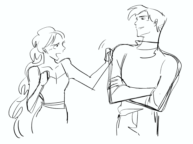 #jinumi #rujinu doodles i did while i was on KPDH. at the time of some of these, we were still exploring rumis chara too, so i did these as a playtest for myself before boarding scenes with the two of them! 