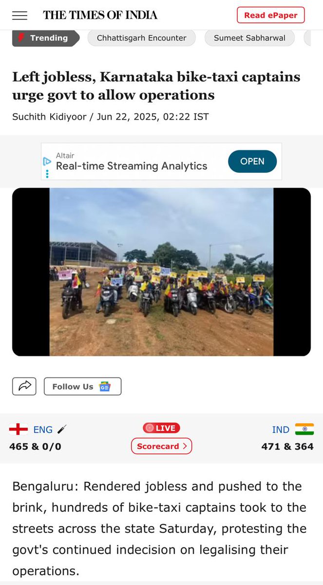 Mahi_007_'s tweet photo. They call it a ban; we call it a death sentence for our income. Where do we go from here? 

#JusticeForBikeTaxis
Karnataka Needs BikeTaxis
@RLR_BTM
@belladarvind
@DVSadanandGowda
@BSBommai
@BSYBJP https://t.co/bqIARodXIB