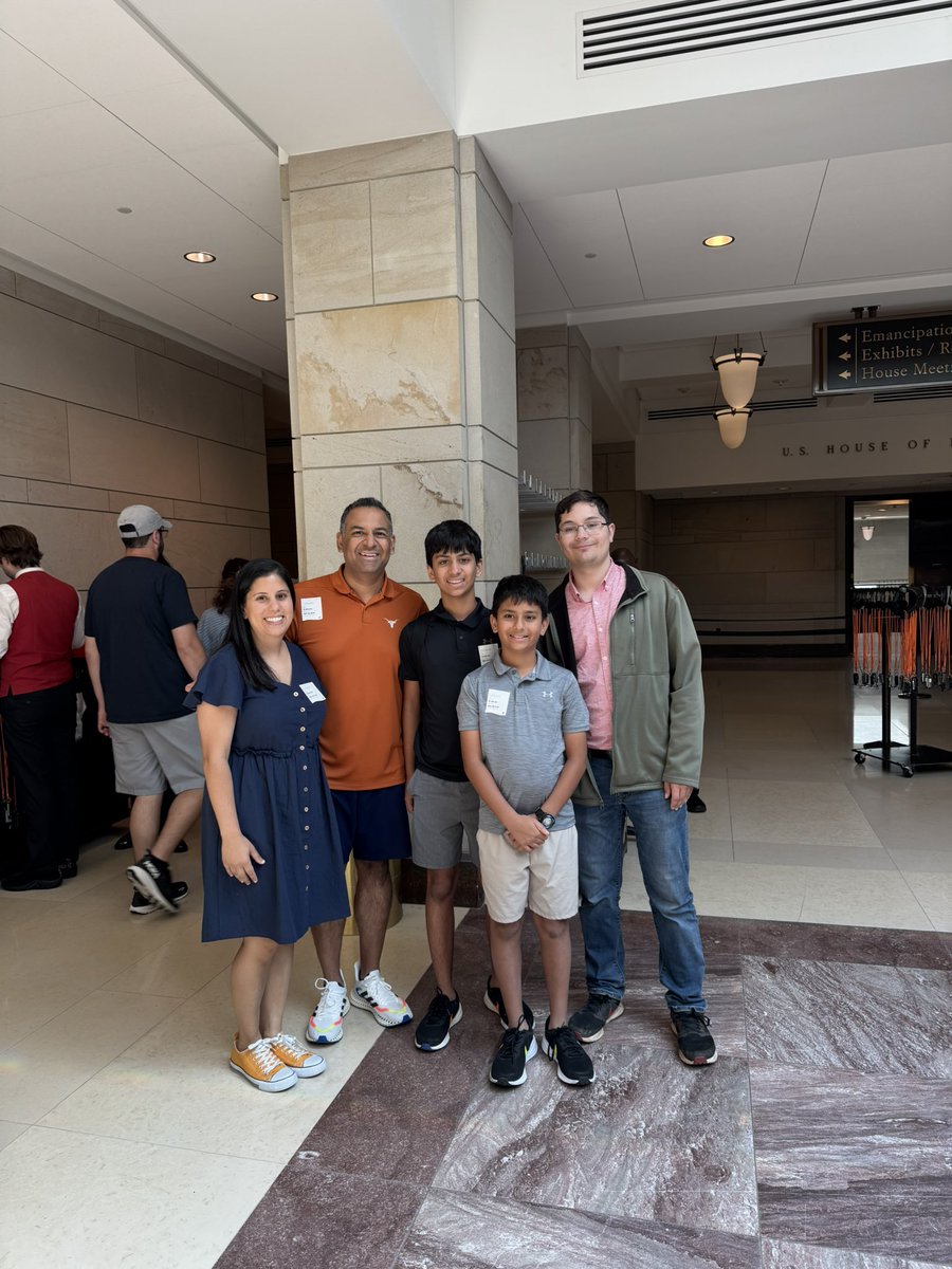 Thank you <a href="/TroyNehls/">Troy Nehls</a> and <a href="/tedcruz/">Ted Cruz</a> for allowing our family to have a private tour and sneak peak into the Capitol Building - including the House and Senate chambers! What an honor it was!! A special shout out to Andreas Schnabel and Daniel for welcoming us and the tour!!
