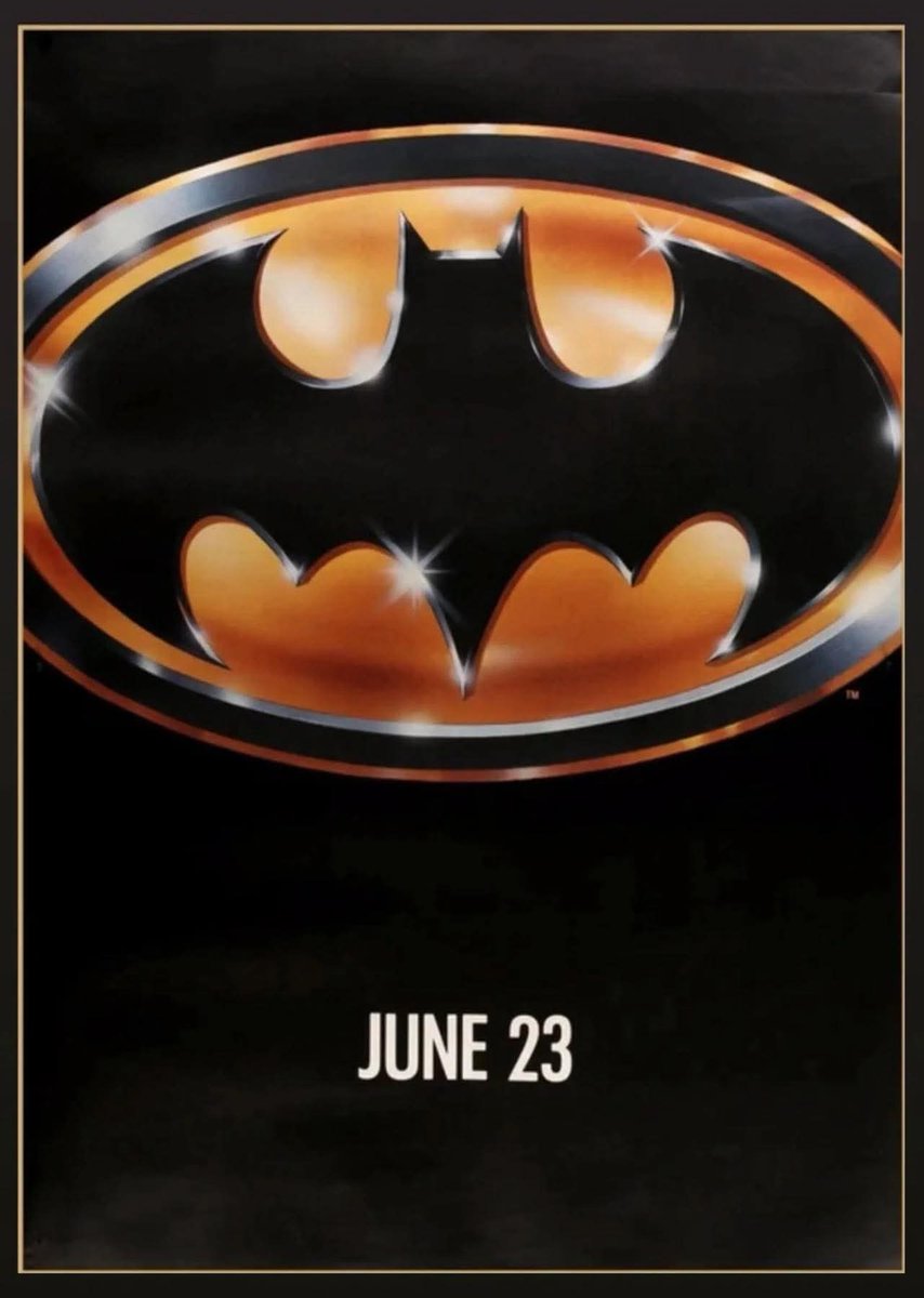Only #Batman I acknowledge hit theaters back on 6-23-89 #MichaelKeaton #TimBurton #JackNicolson #80s