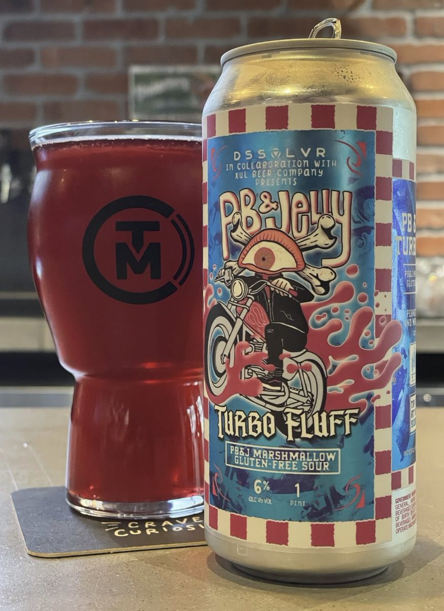 I'm still thinking about the <a href="/dssolvr/">DSSOLVR</a> PB &amp; Jelly Turbo Fluff I had this weekend.  Not just well a well done PB &amp; Jelly beer, it actually tastes better than any PB &amp; Jelly I've ever had.  Like freshly ground peanut butter, and the fanciest artisan jelly.  #CraftBeer 🍻