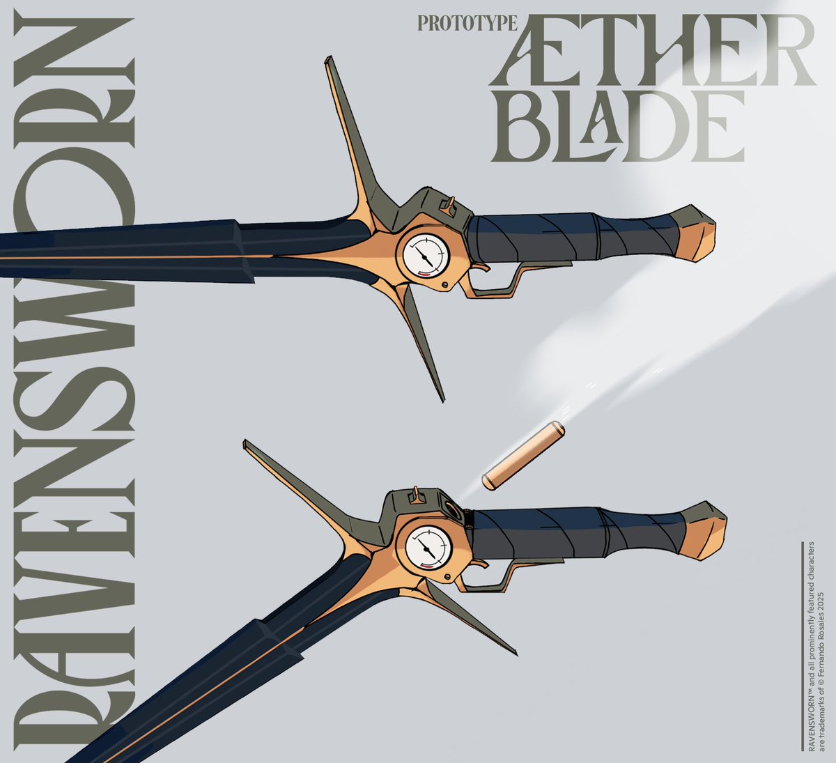 ✧ Fernando (@variableform) on Twitter photo Updated Rafael's steampunk sword design with a hand-and-a-half style hilt and a ricasso to hold the blade by while reloading, like you would a break-action shotgun
Original weapon design by me and <a href="/laweyD/">LaweyD @ Hiatus 🔥</a> Updated Rafael's steampunk sword design with a hand-and-a-half style hilt and a ricasso to hold the blade by while reloading, like you would a break-action shotgun
Original weapon design by me and <a href="/laweyD/">LaweyD @ Hiatus 🔥</a>