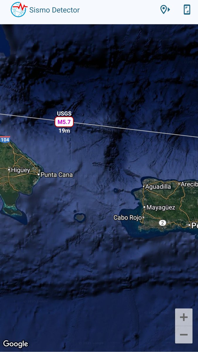 No fue poca cosa considerando que ahí está la fosa de Puerto Rico. #temblor #terremoto