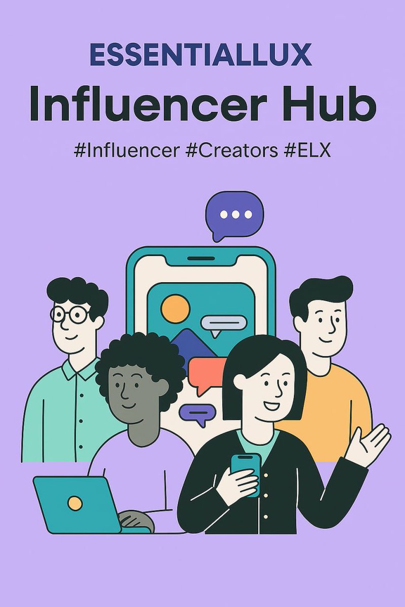 ESSENTIALLUX_'s tweet image. 💄Empowering Creators Through the Influencer Hub
EssentialLux is a Web3 based social beauty platform that connects creators directly with brands.
The Influencer Hub is the heart of a creator focused ecosystem, allowing creators to earn from their content and engage continuously…