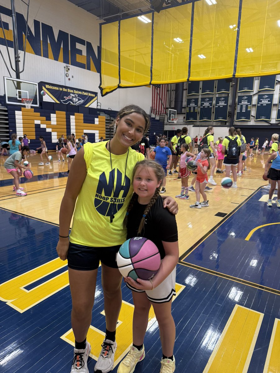 Basketball camp is the best with your big sister 💕