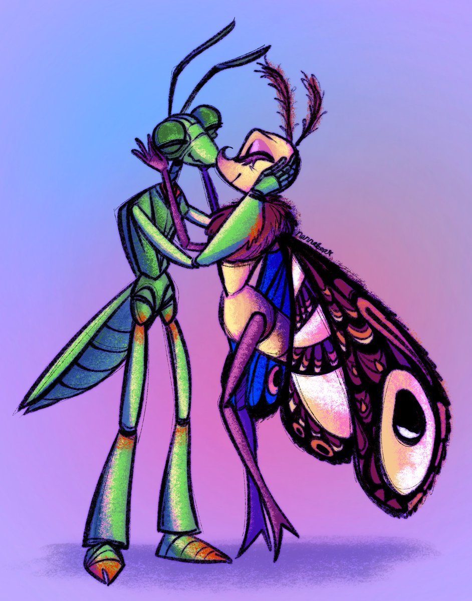 Day 23 of drawing true love:

Manny and Gypsy from #ABugsLife 🦋
